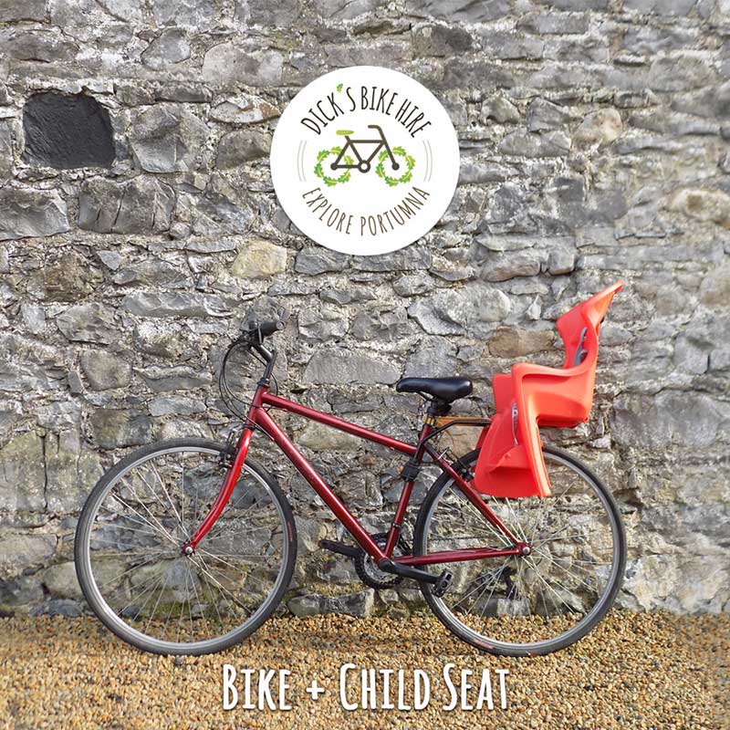 Adult Bicycle & Child Seat Rental - Dick's Bike Hire, Portumna, Galway